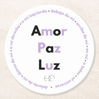 Porta vasos con Oración Celestial Underlägg Papper Rund