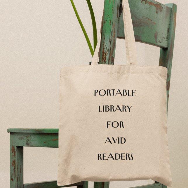 Portable Bibliotek Bok Älskare Bibrarian Gift Tygkasse (Shop now and elevate your reading experience!)