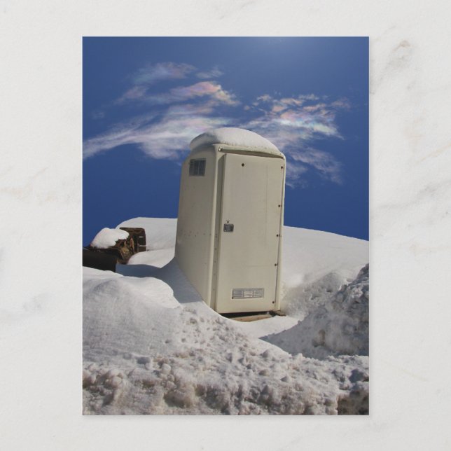 Portable Potty ~ vykort (Framsida)