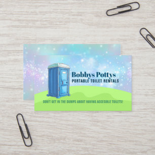 Portable Toilets Slogans Visitkort