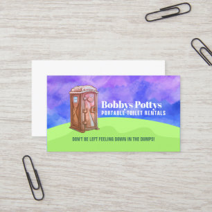 Portable Toilets Slogans Visitkort