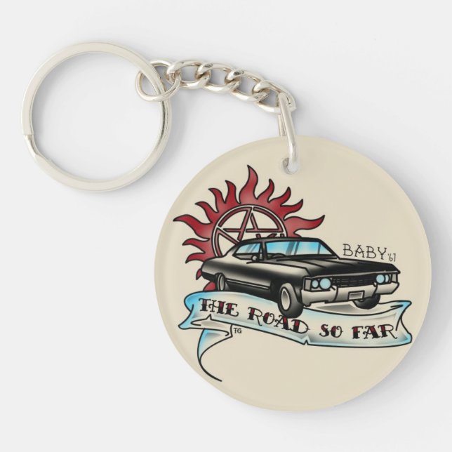 Portachiavi Impala 67 nera Acrylic Keychain (Framsidan)