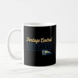 Portage Central High School Mustangs C4 Kaffemugg