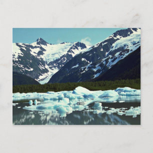 Portage Glacier, norr om Port Seward, Alaska Vykort