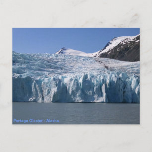 Portage Glacier vycard Vykort