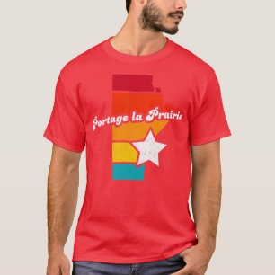 Portage la Prairie Manitoba Canada Vintage Distres T Shirt