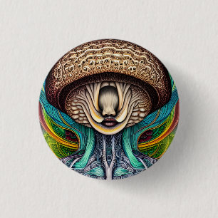 Portait of a Mushroom with Human Features Knapp