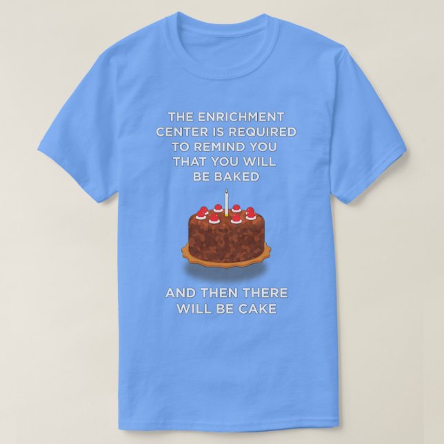 Portal Cake T Shirt (Design framsida)