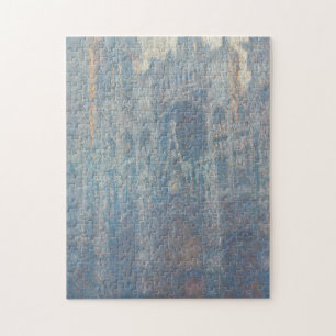 Portal för Rouen Cathedral Morning Light by Monet Pussel