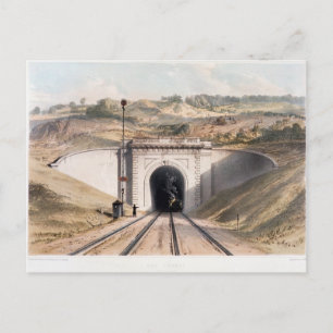 Portal of Brunel's box tunnel nära Bath Vykort