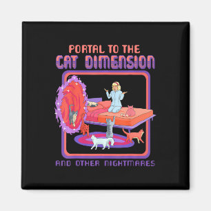 Portal till Kat Dimension-munnen Kitten Älskare Magnet