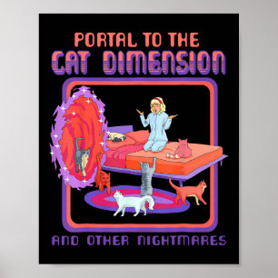 Portal till Kat Dimension-munnen Kitten Älskare Poster