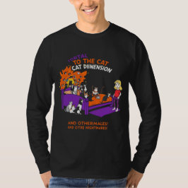 Portal till kattdimensionen: Rolig kaos katt-tröja T Shirt