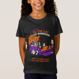 Portal till kattdimensionen: Rolig kaos katt-tröja T Shirt