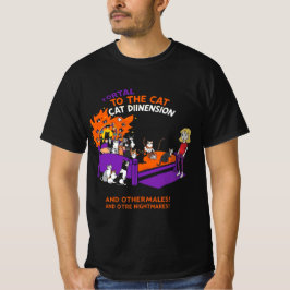 Portal till kattdimensionen: Rolig kaos katt-tröja T Shirt