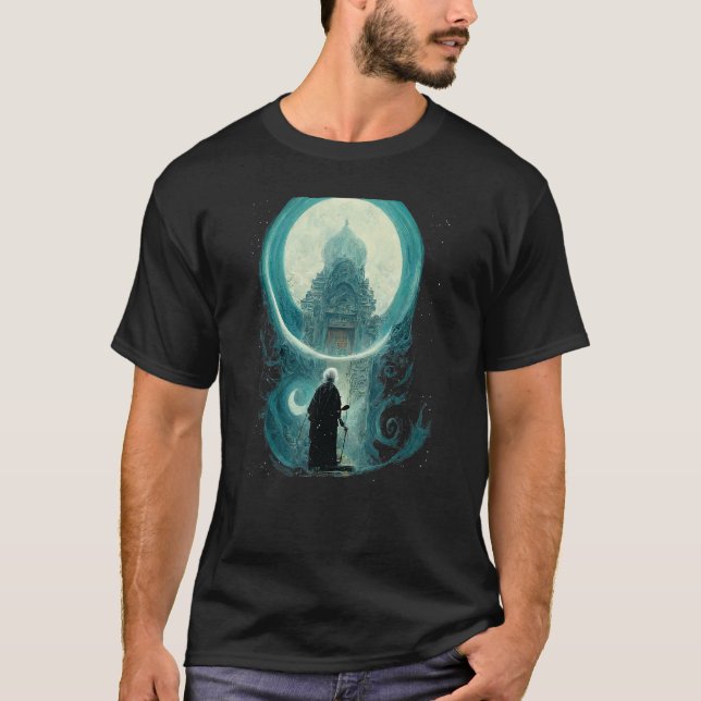 Portal till Shangri La Yin Yang Art T Shirt (Framsida)