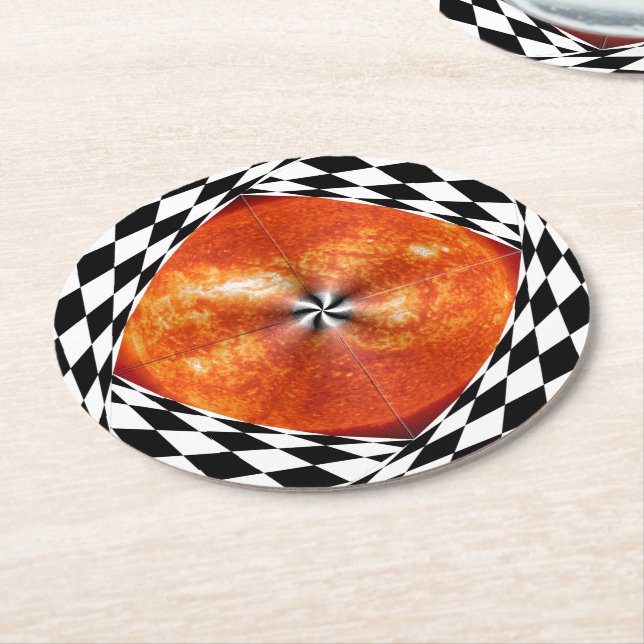 Portal till Sol av Kenneth Yoncich Underlägg Papper Rund (Vinklad)