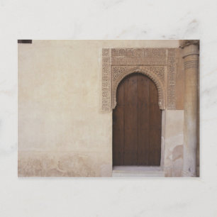 Portalen till Alhambra-palatset i Granada, Spanien Vykort