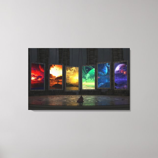 Portaler Triptych Canvastryck (Framsida)