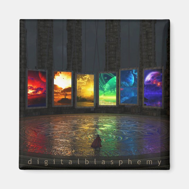 Portalernas kvadratstreck magnet (Framsidan)