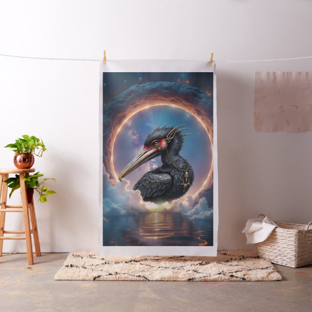 Portalförvararen – Fantasifågel Tyg (In Situ)