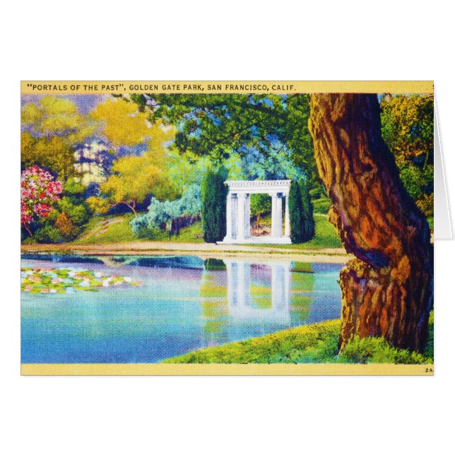 "Portals av det förgångna" Golden Gate Parket OBS Kort (Framsidan Horizontal)
