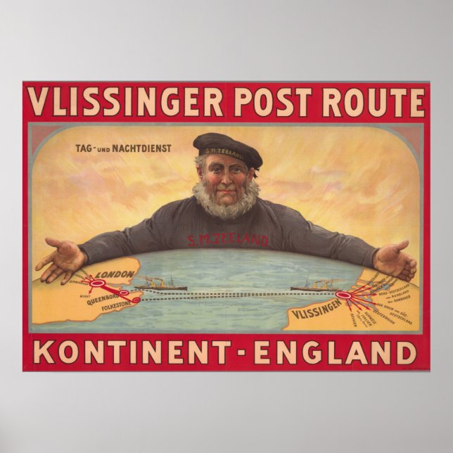 Portar i England-Nederländerna Poster (Framsidan)