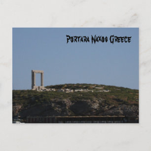 Portara Naxos Grekland Vykort