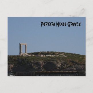 Portara Naxos Grekland Vykort