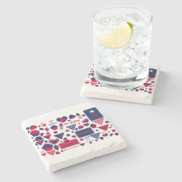 Portavasos 4 de Julio Stenunderlägg