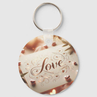 Porte-clé LOVE design élégant Nyckelring