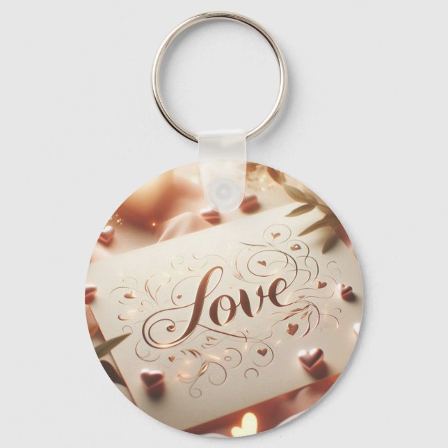 Porte-clé LOVE design élégant Nyckelring (Baksida)