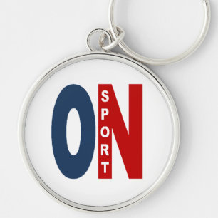 Porte clé rond Premium ONTARIO SPORT Rund Silverfärgad Nyckelring