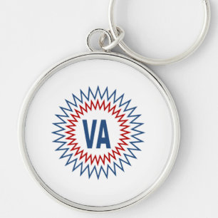 Porte - clé rond Premium SOLEIL VIRGINIA Rund Silverfärgad Nyckelring