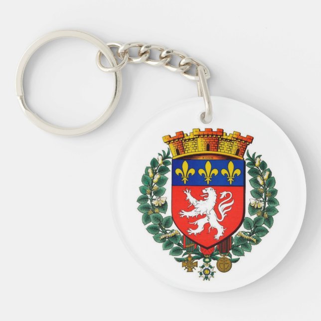 porte clef acrylique blason lyon (Framsidan)