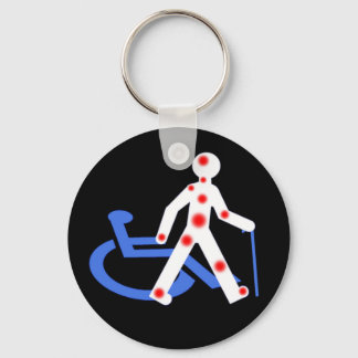 Porte-clefs Handicap invisible / Visible Nyckelring