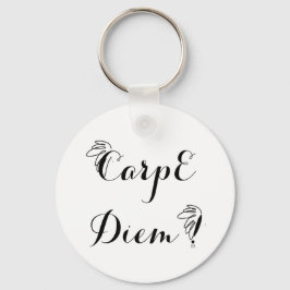 Porte-clefs rond 1 Carpe Diem Nyckelring