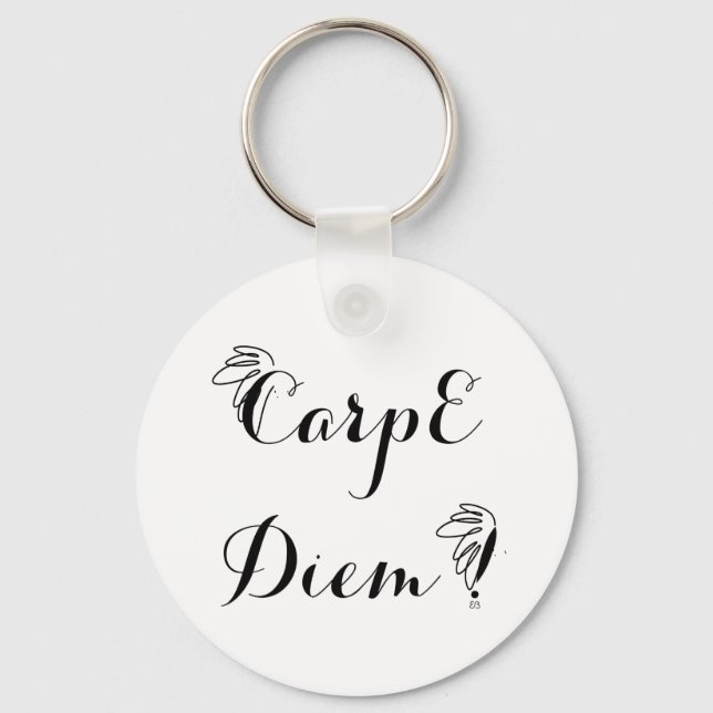 Porte-clefs rond 1 Carpe Diem Nyckelring (Framsida)