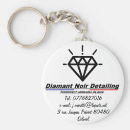 Porte clés Diamant Noir Detailing Nyckelring