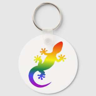 Porte-clés Gecko rainbow Nyckelring
