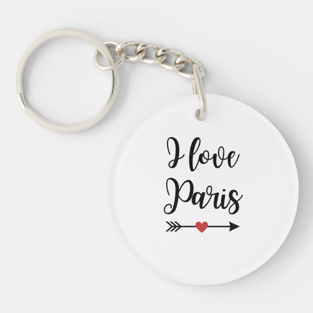 Porte-clés I love Paris (Framsidan)