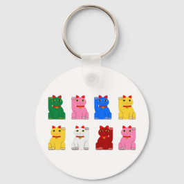 Porte-clés maneki neko nyckelring