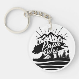 Porte-Clés Papa Ours pour Fête des Pères