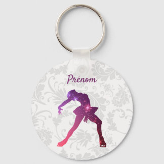 Porte-clés pour patineuse - Silhouette Ro Violet Nyckelring