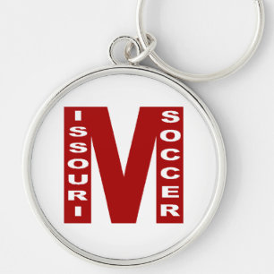 Porte clés rond Premium MISSOURI SOCCER Rund Silverfärgad Nyckelring