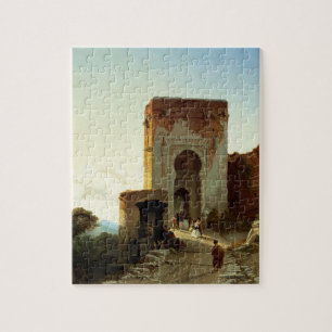 Porte de Rättvisa, Alhambra, Granada (olja på Pussel