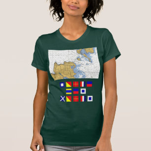 Porte Des Morts, WI-döddörr, nautisk T-tröja T-shirt