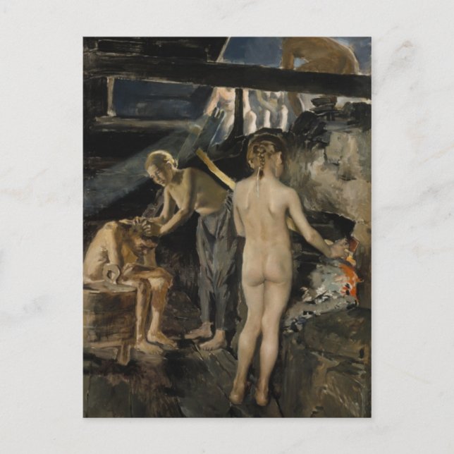 Porten Gallen-Kallela's Sauna-vykort Vykort (Framsida)