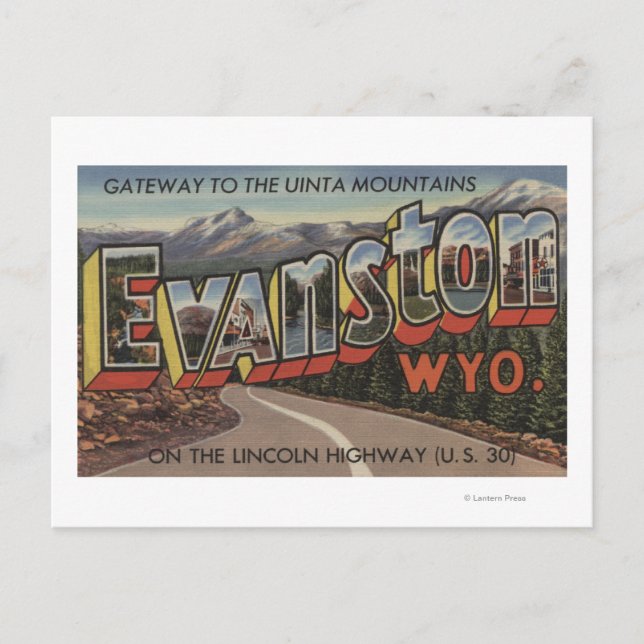 Porten till Uinta-bergen - Evanston, WY Vykort (Framsida)