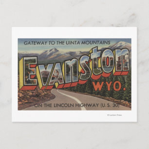 Porten till Uinta-bergen - Evanston, WY Vykort